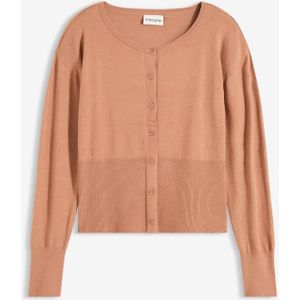 Fijn gebreid vest van soepele viscose