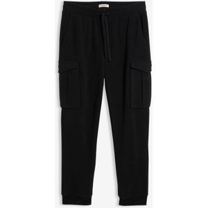 warme cargo broek van fleece, regular fit