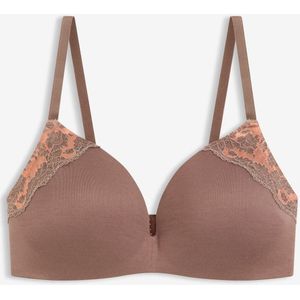 Voorgevormde bh zonder beugels van zacht modal