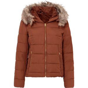 Gewatteerde jas van gerecycled polyester