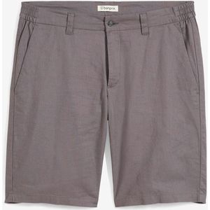 Chino bermuda regular fit met linnen