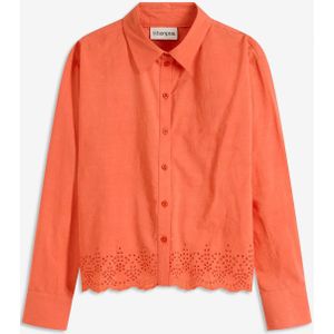 Overhemdblouse van katoen