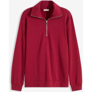 Oversized sweater met ritssluiting