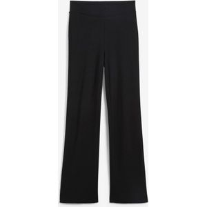 Punto di roma broek met high waist comfortband, flared