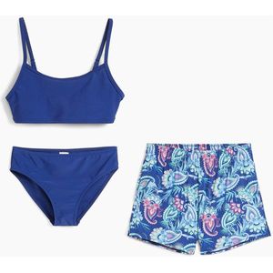 Meisjes bikini en zwemshort (3-dlg. set)
