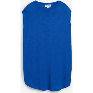 Ballonvormige gebreide top van fijne viscose