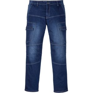 Regular fit cargo stretch jeans, straight
