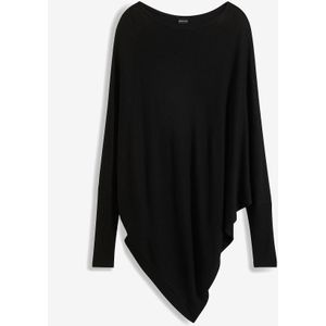 Oversized trui met asymmetrische onderrand