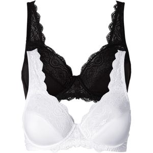 Beugel bh met sierlijk kant (set van 2)