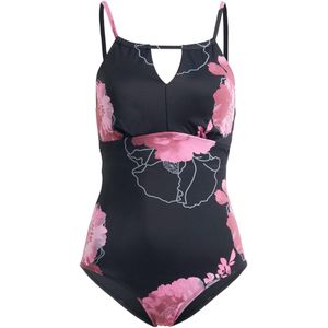 Corrigerend badpak met cut out bij de hals, medium corrigerend