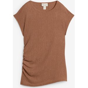 Asymmetrische top van lichte crêpe