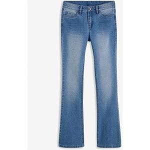 Flared jeans mid waist, stretch