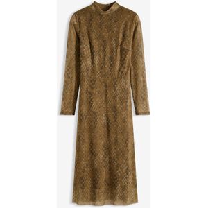 Midi jurk van fijn mesh