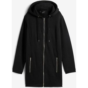 Lang sweatvest met ritszakken