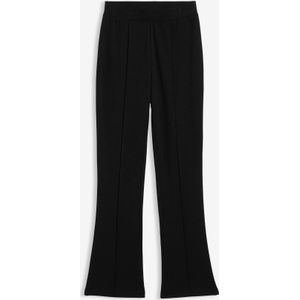 Broek van stevig katoen-jersey met wijd uitlopende pijpen