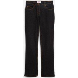 Mid waist stretch jeans, straight