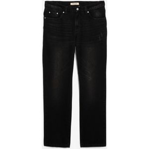 Regular fit jeans van puur katoen met een comfortband, straight