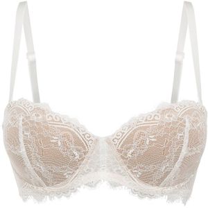 Strapless balconette bh van zachte kant