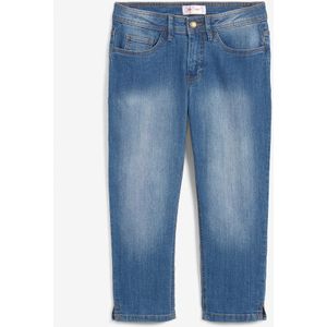 Slim fit jeans met mid waist, cropped