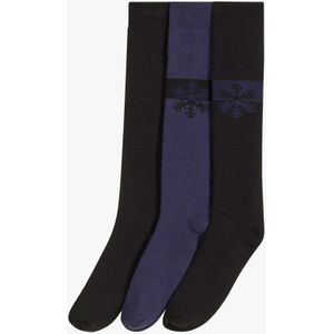 Thermo kniekousen met zacht frotté binnenin (3 paar)