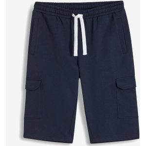 Sweat bermuda van katoen met cargozakken