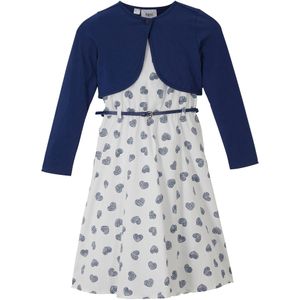 Jurk, bolero en riem (3-dlg. set)