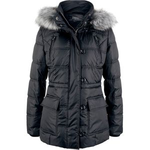 Gewatteerde jas met capuchon