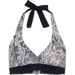 Halter bikinitop met gerecycled polyamide