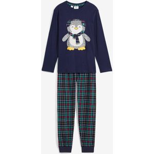 Kinderen pyjama met flanellen broek en biologisch katoen (2-dlg. set)