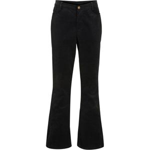 Flared stretch corduroy broek met high-waist comfortband