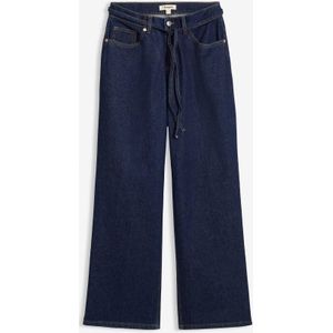Wide leg jeans met mid waist
