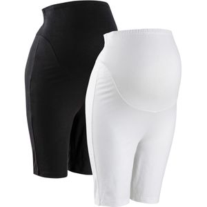 Zwangerschaps biker short (set van 2) met biologisch katoen