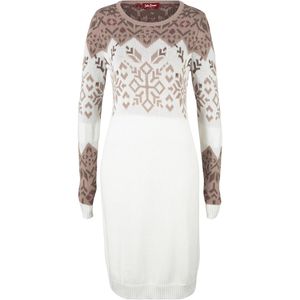 Gebreide jurk met Noors patroon