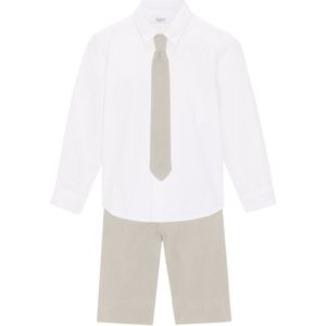 Jongens feestelijk overhemd, korte broek, vlinderstrik (3-dlg. set)