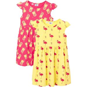 Meisjes zomerjurk (set van 2) van biologisch katoen