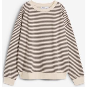 Oversized sweater met strepen