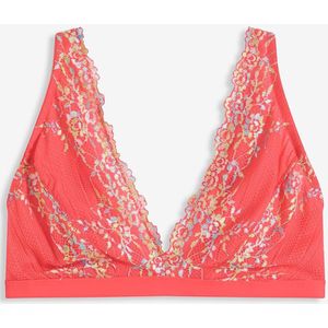 Bralette zonder beugels en met multicolor kant