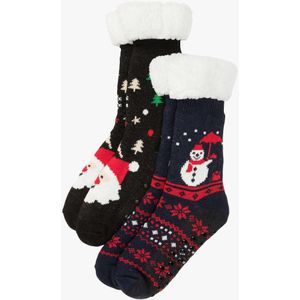 Huissokken met teddy voering (set van 2)