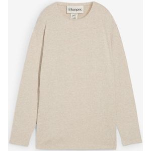 Lange sweater in een gebreide look