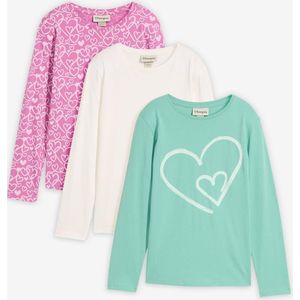 Longsleeve van biologisch katoen (set van 3)