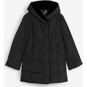 Gewatteerde jas met imitatiebont