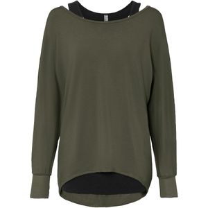 Longshirt en top in een viscosemix