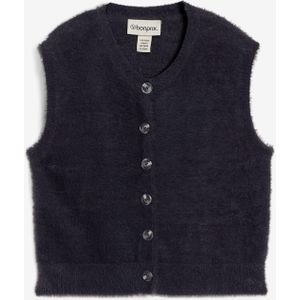 Mouwloos vest van een verengaren-viscosemix