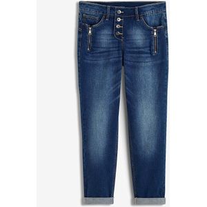 Boyfriend jeans met ritsdetails