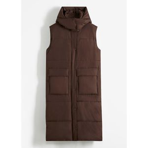 Bodywarmer van gerecycled polyester met afneembare capuchon