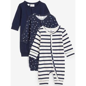 Baby pyjama onesie (set van 3)