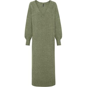 Gebreide oversized midi jurk