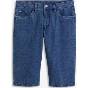 Lange jeans bermuda van biologisch katoen