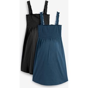 Zwangerschapsjurk van biologisch katoen (set van 2)