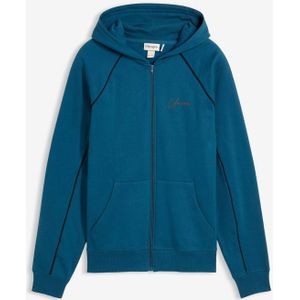 Sweatvest van katoen met contrasterende details